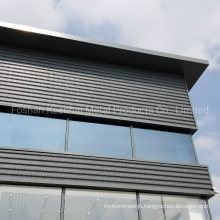 Exterior Decorative Corrugated Aluminium Curtain Wall Cladding